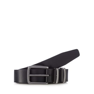 The Collection Black leather buckle belt